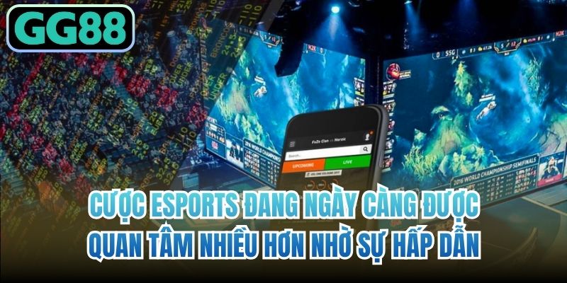 Cược Esports đang ngày càng được quan tâm nhiều hơn nhờ sự hấp dẫn