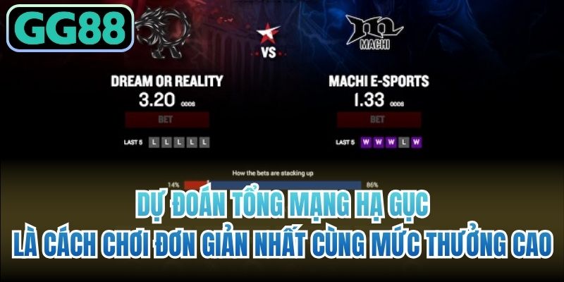 Dự đoán tổng mạng hạ gục là cách chơi đơn giản nhất cùng mức thưởng cao